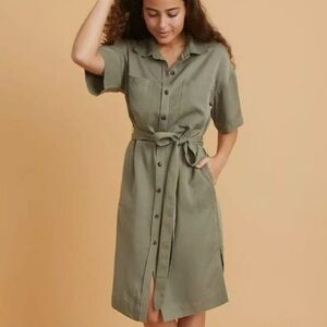 Marine Layer Renata Dress in Olive (XS)
